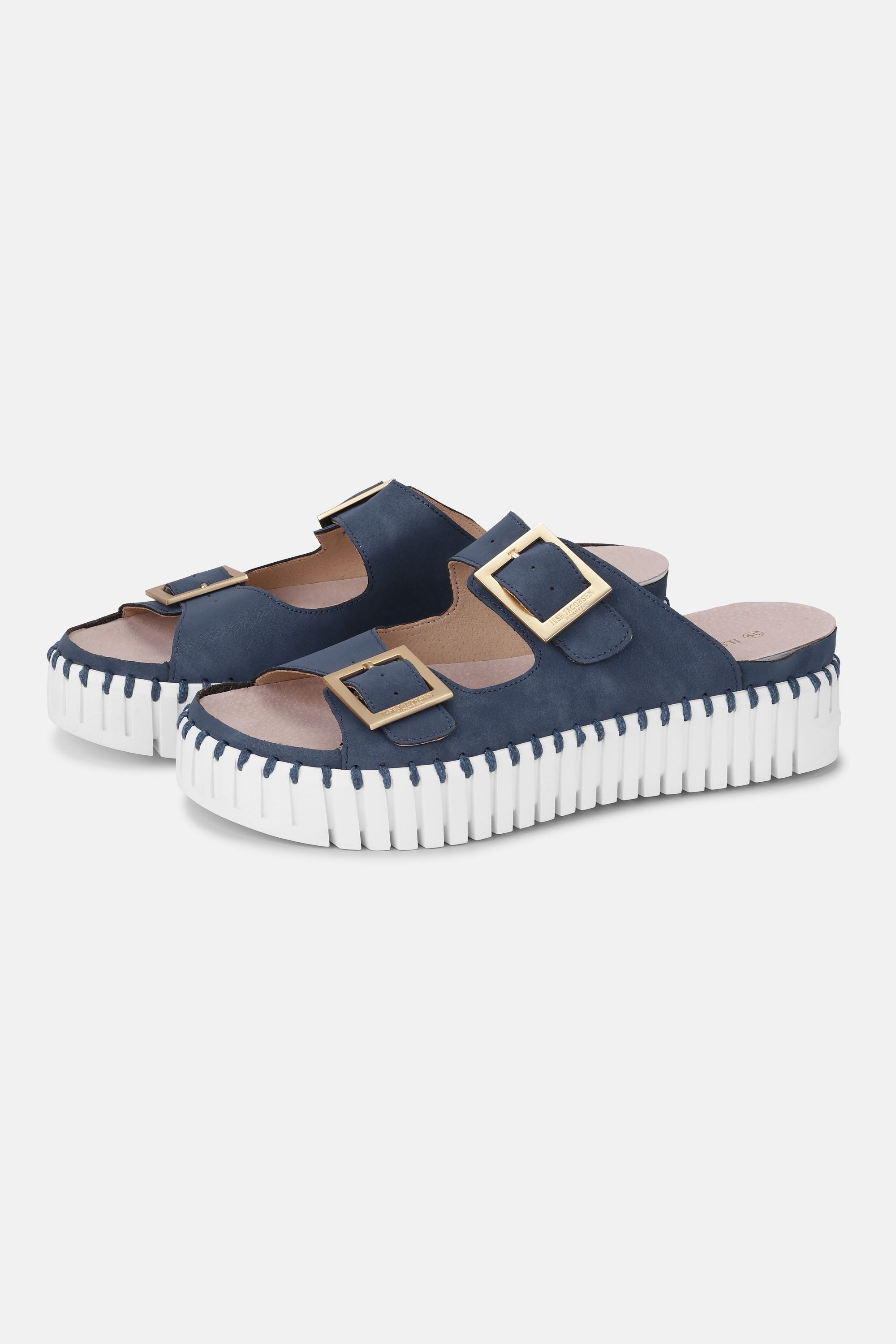 Sandalias de Plataforma - Blue Greyness White