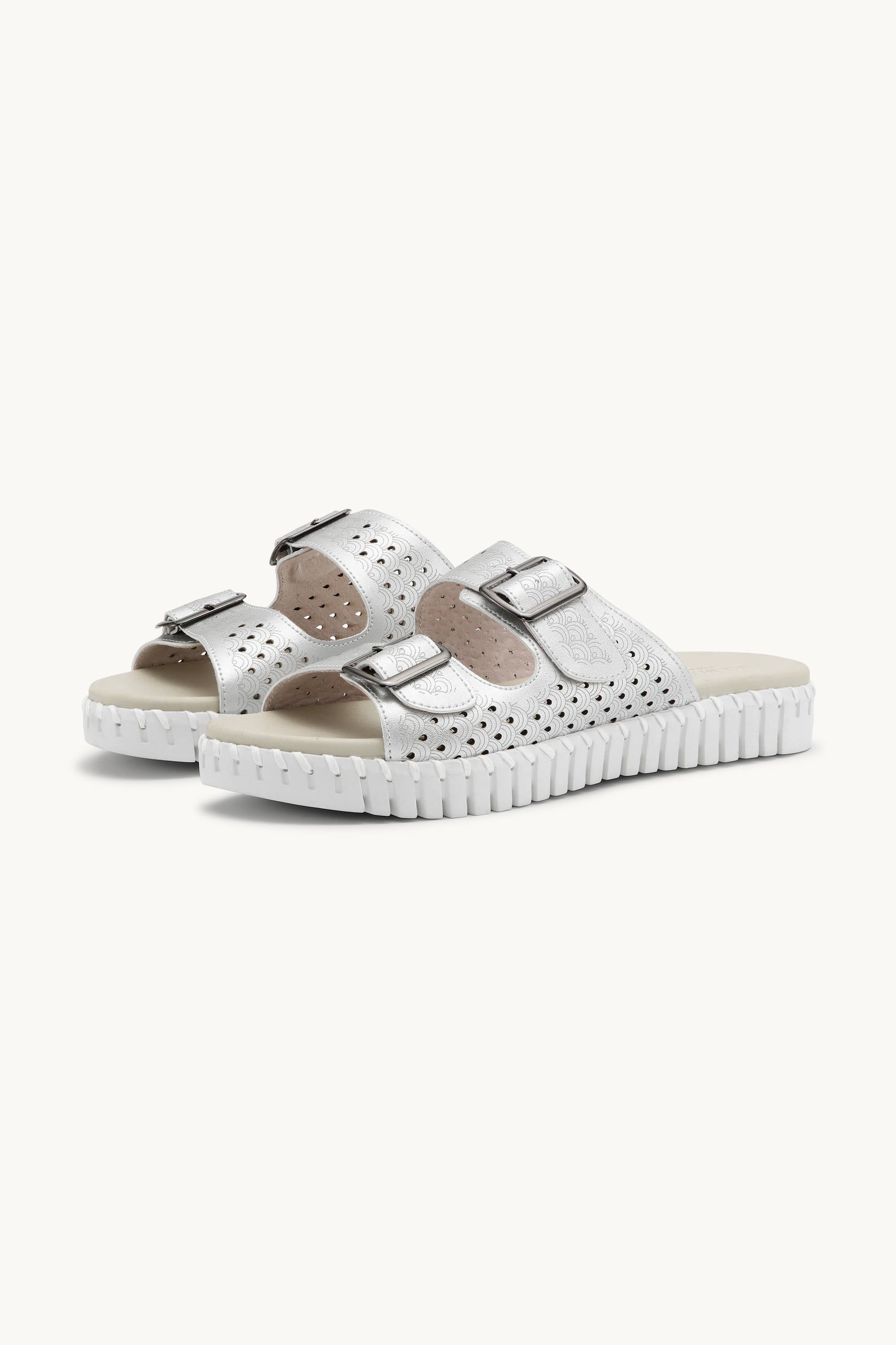 Tulip Sandals - Silver