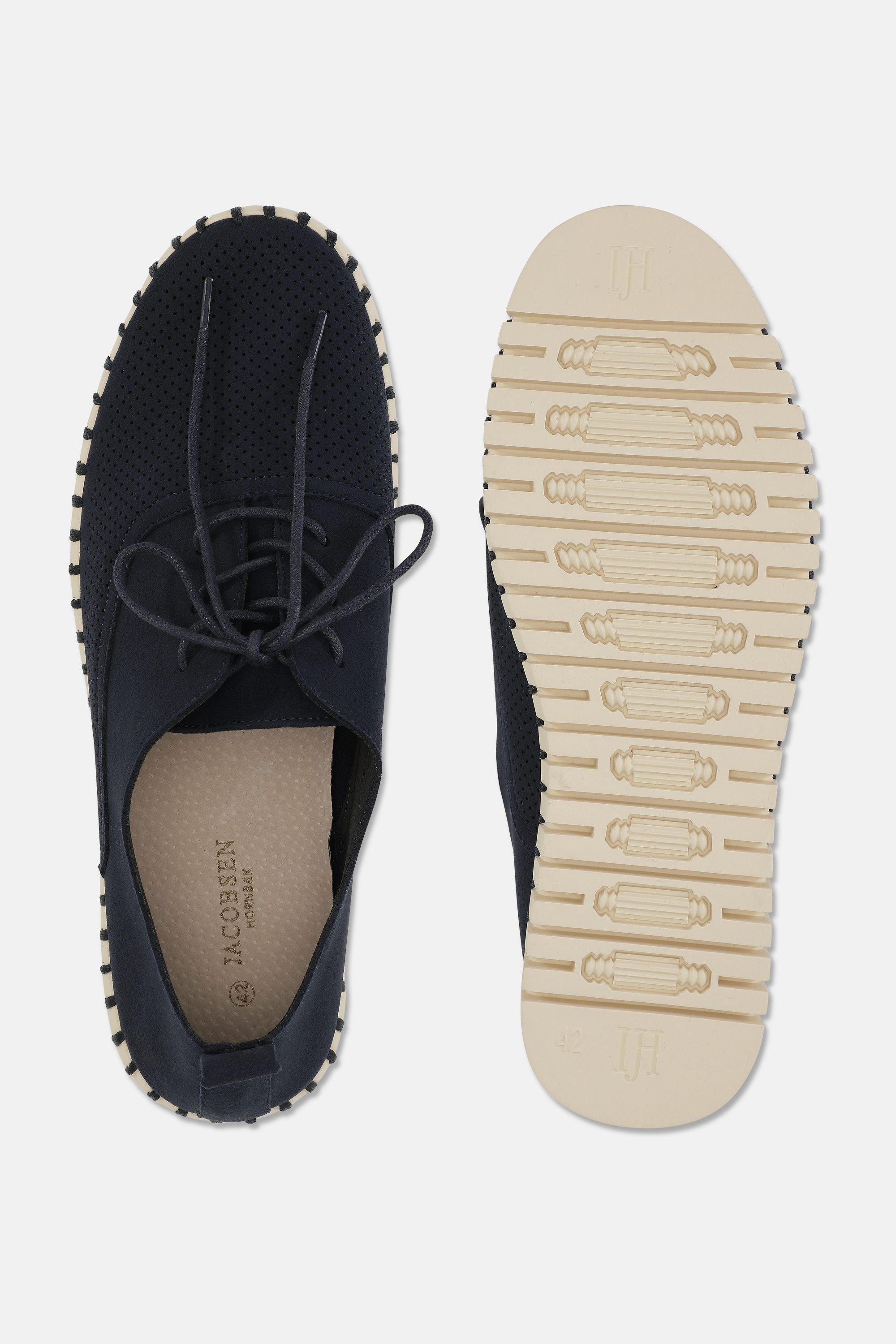 Men’s Shoes With Laces - Dark Indigo Pearled Ivory