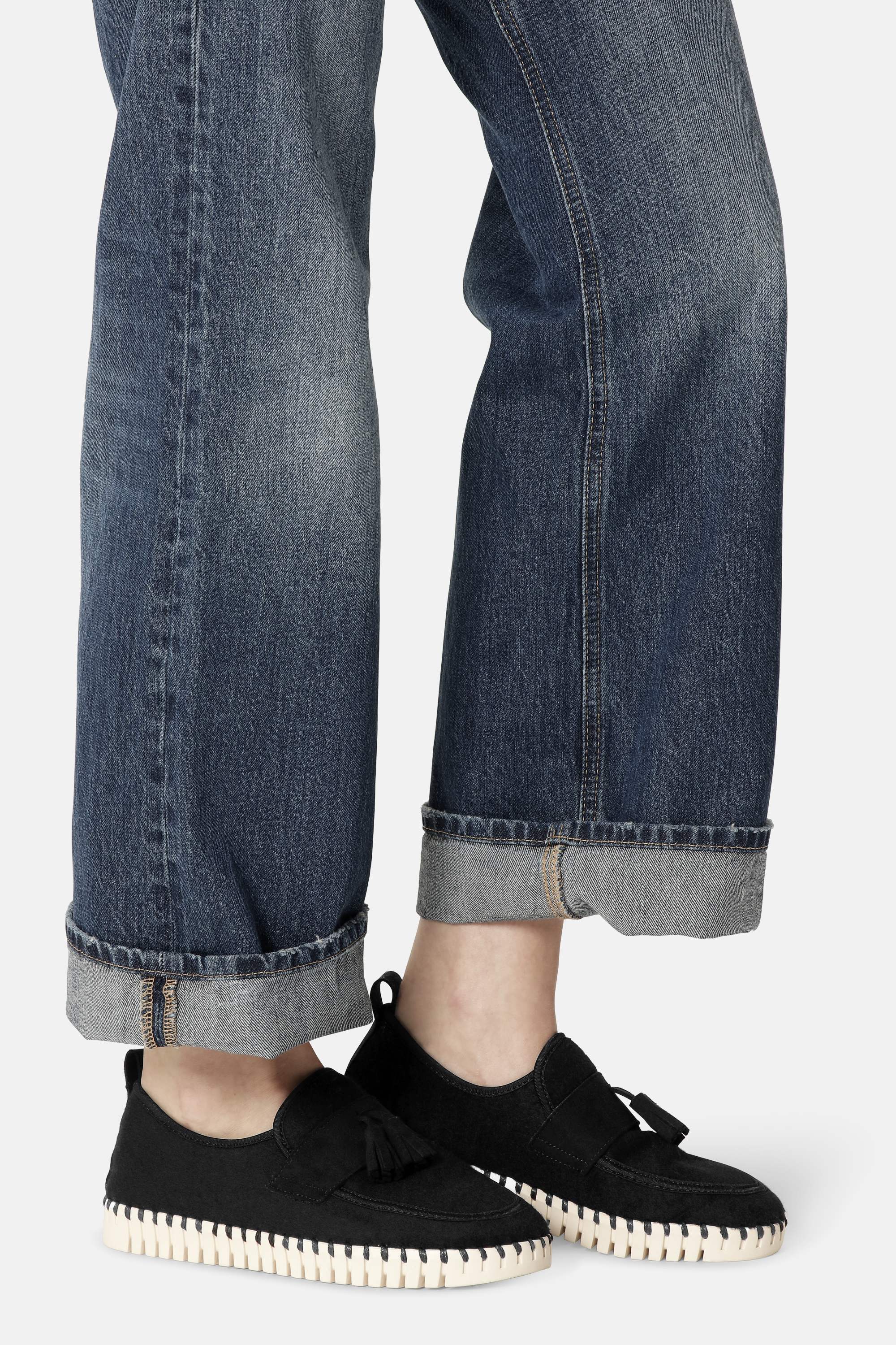 Tulip Wool Loafer - Black Pearled Ivory