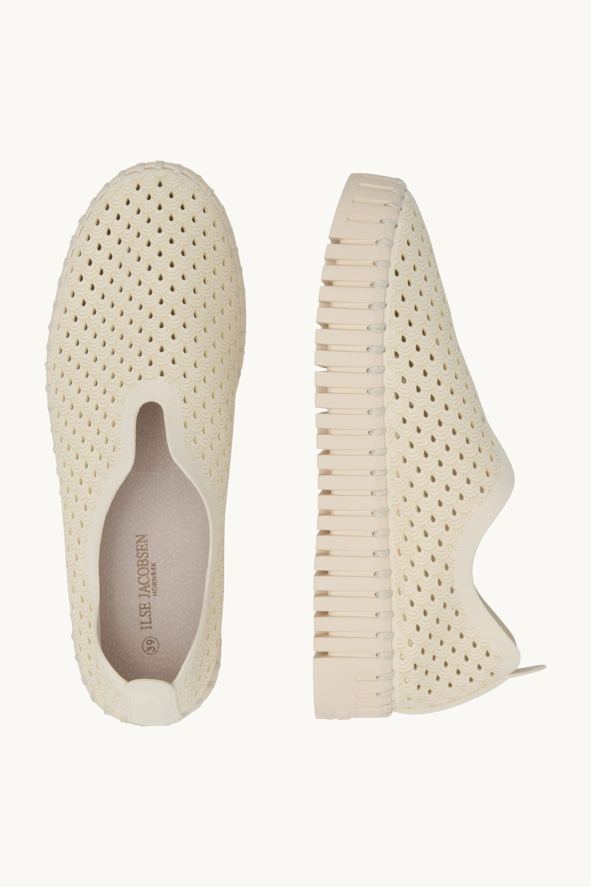 Tulip Zapatos Planos con Plataforma - Milk Creme