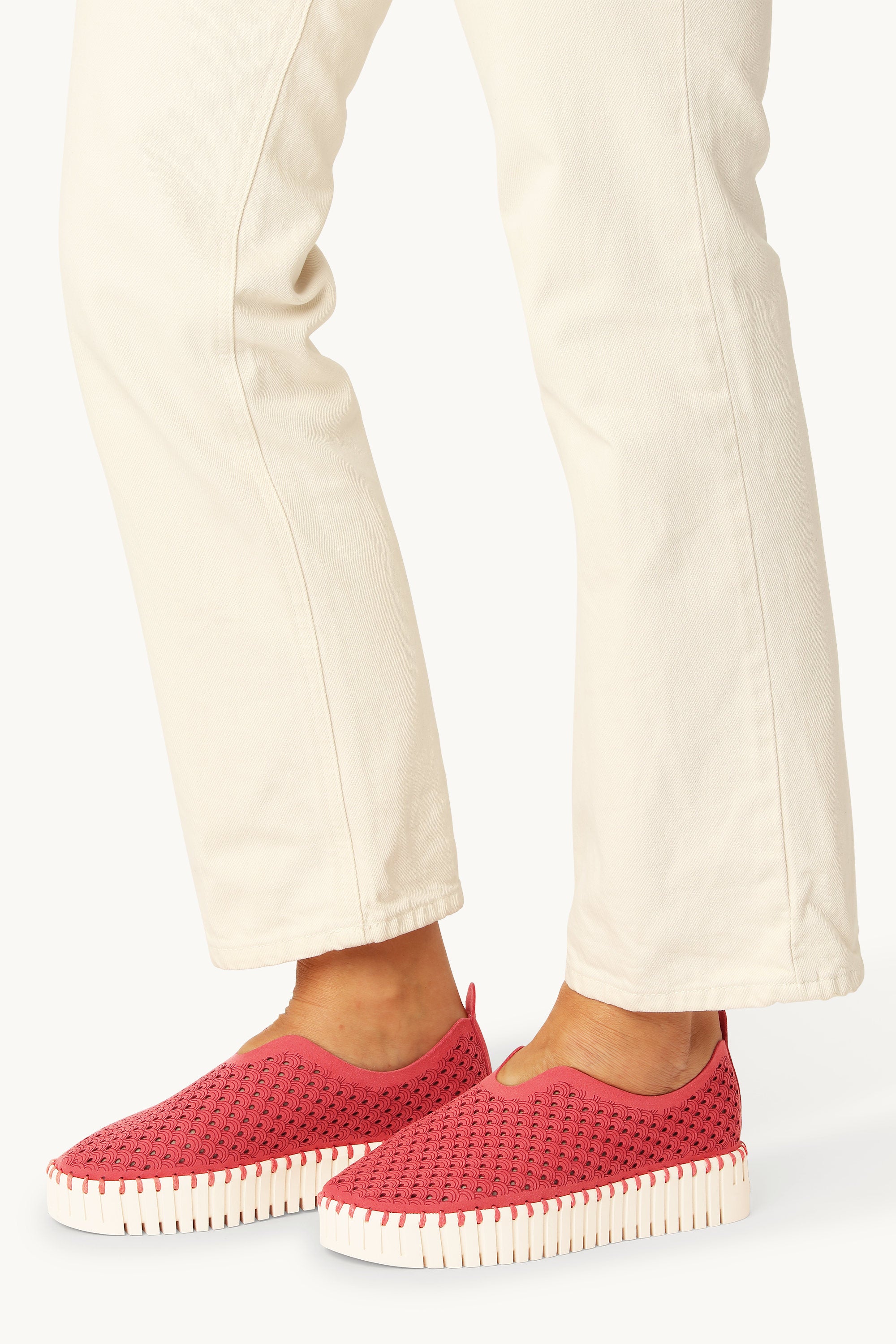 Tulip Zapatos Planos con Plataforma - Baked Apple Pearled Ivory