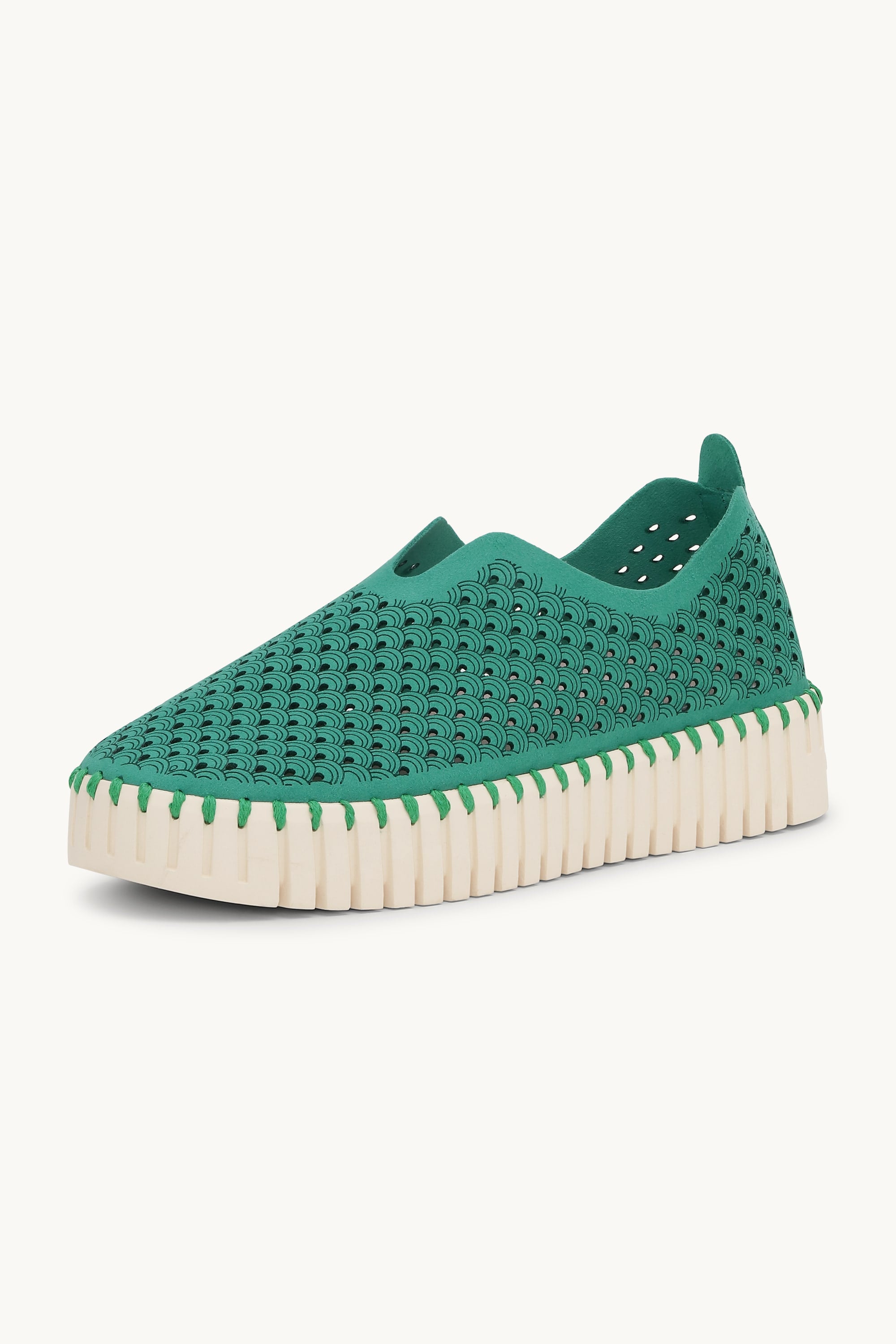 Tulip Zapatos Planos con Plataforma - Spruce Pearled Ivory