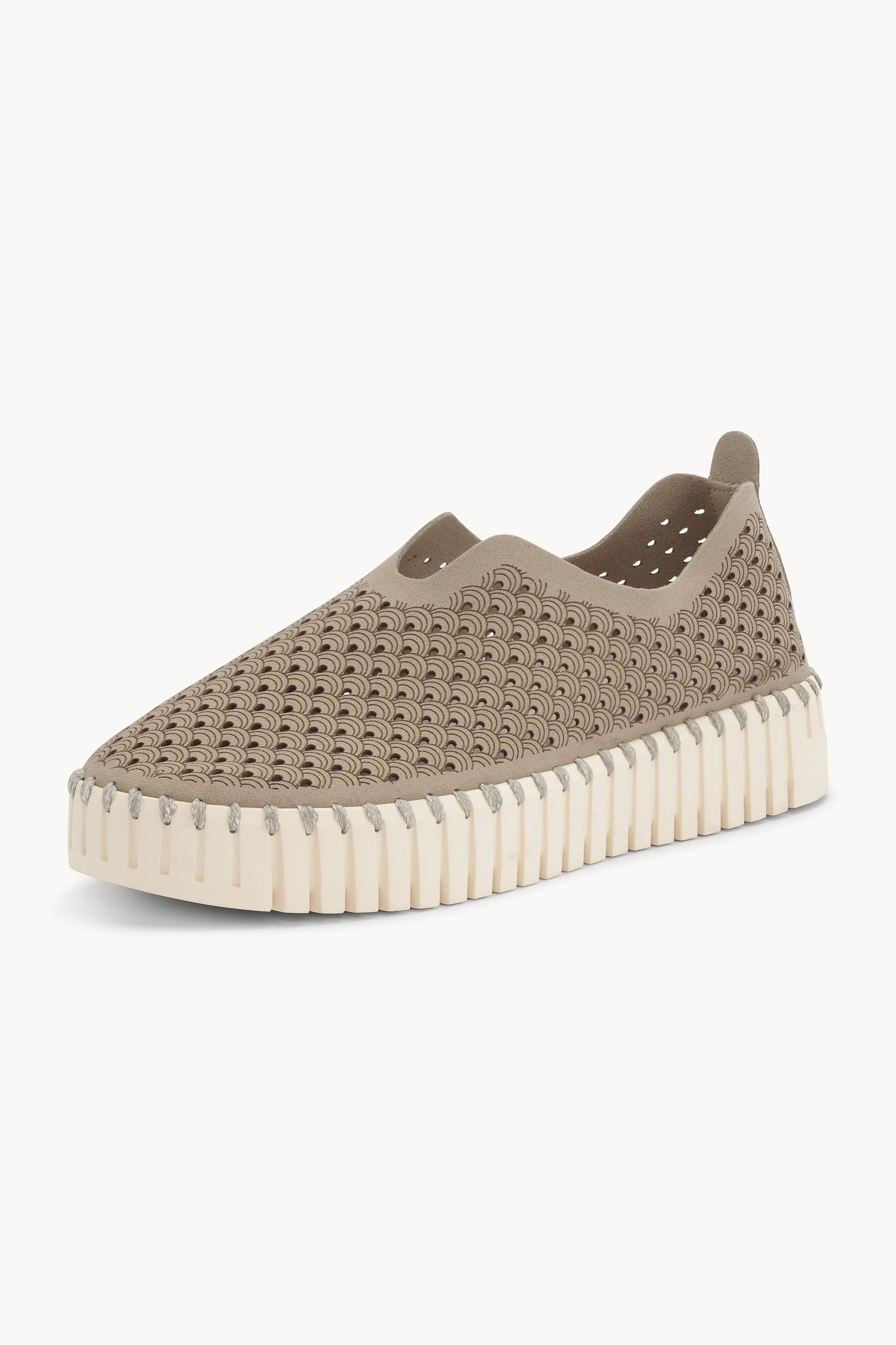 Tulip Zapatos Planos con Plataforma - Coriander Pearled Ivory