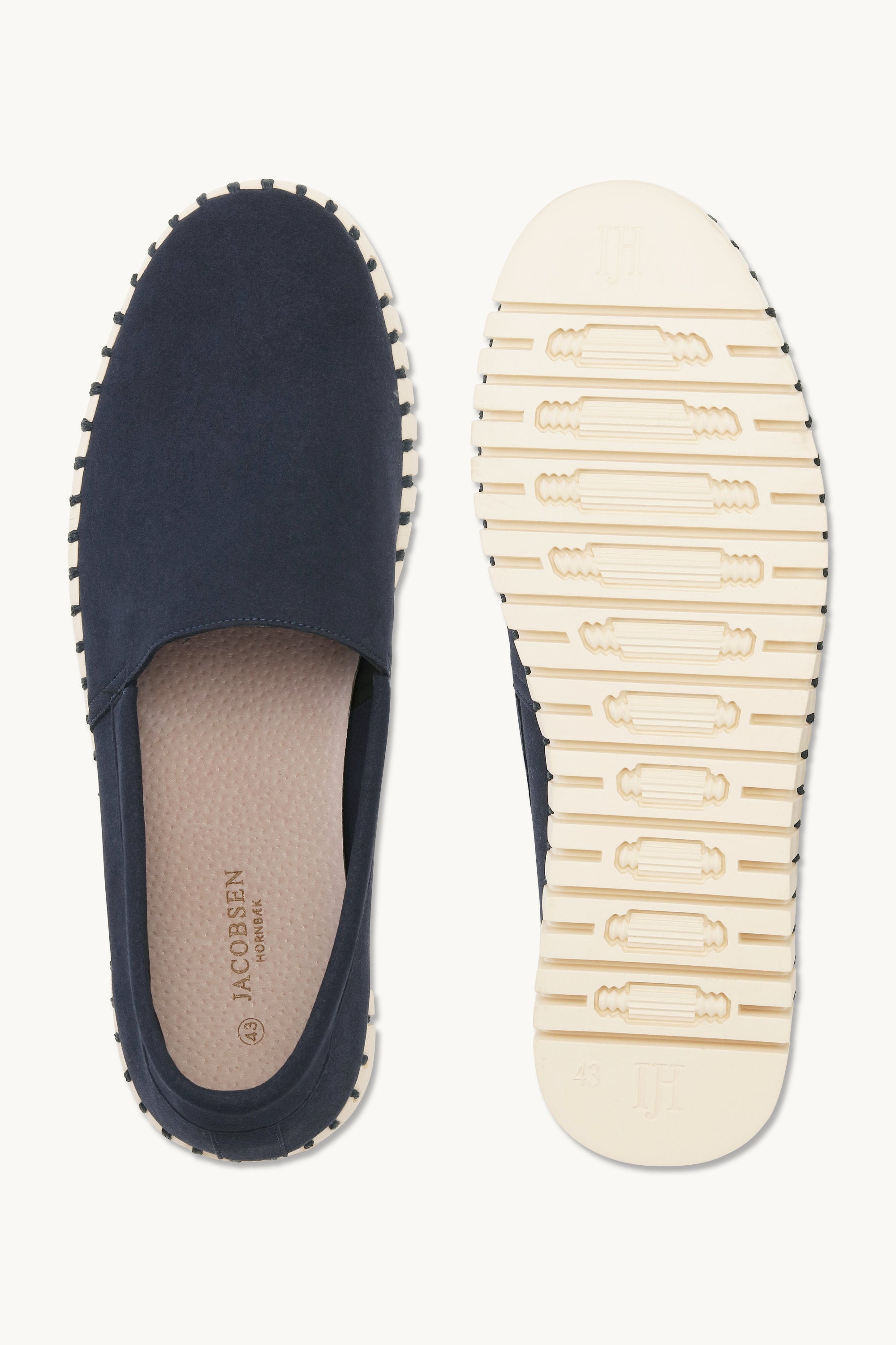 Tulip Espadrille Men - Dark Indigo Pearled Ivory