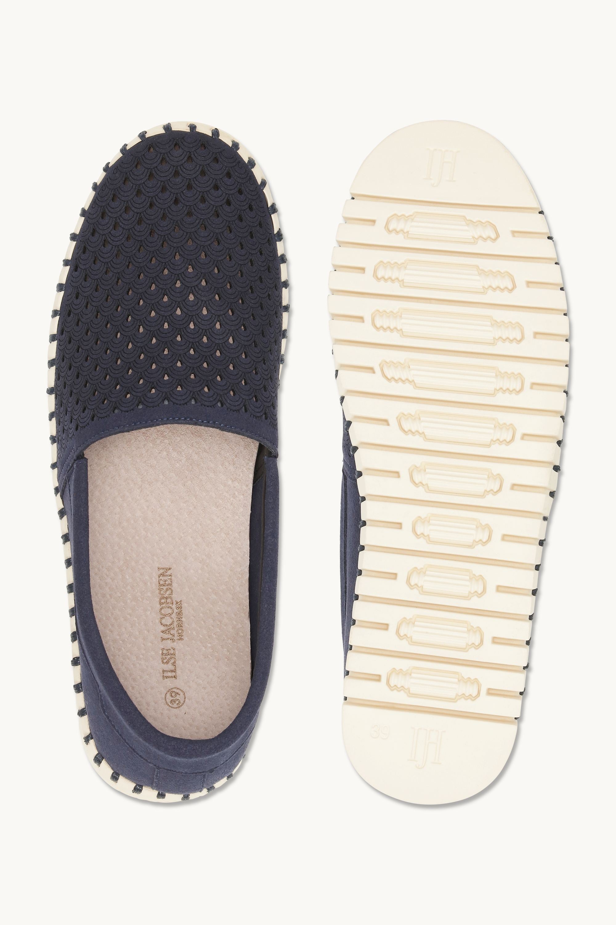 Tulip Espadrille - Dark Indigo Pearled Ivory
