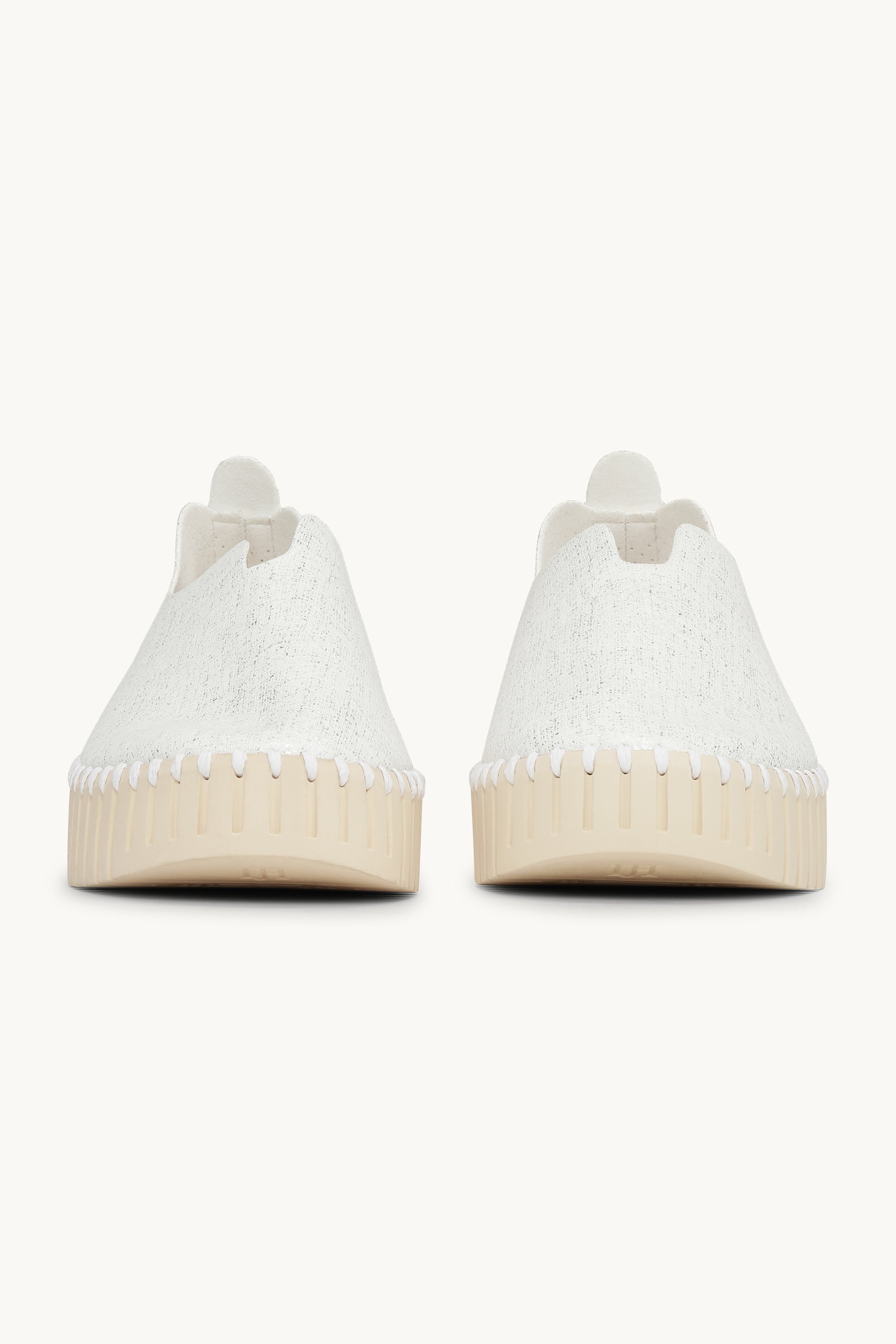 Tulip Zapatos con Plataforma Brillo - White Pearled Ivory