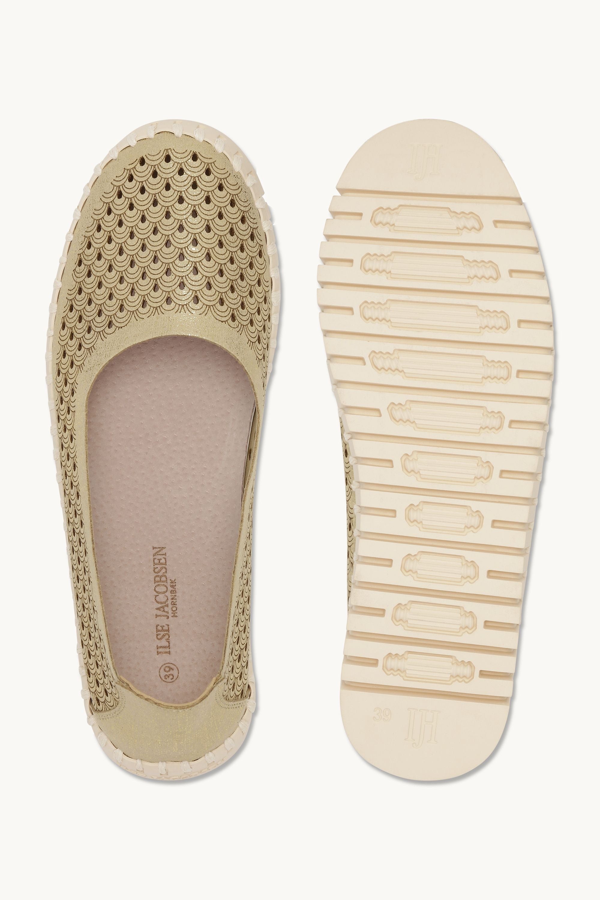 Tulip Zapatos con Brillo - Platin Pearled Ivory