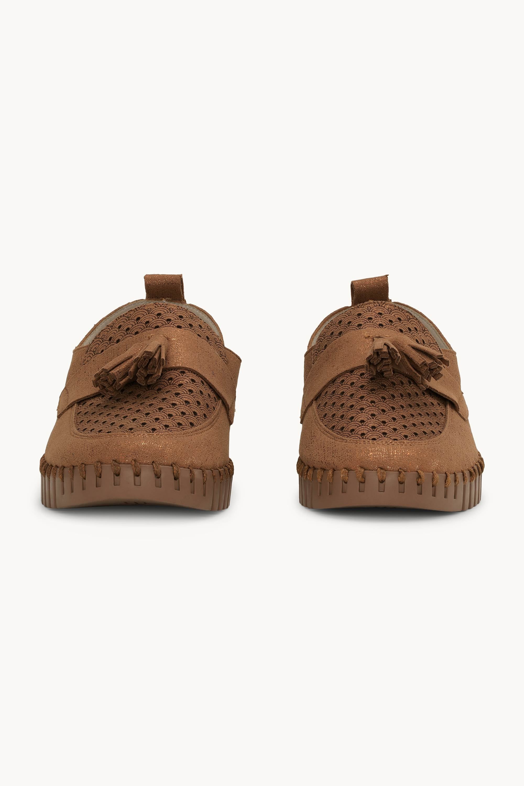 Tulip Loafer Tassel - Nougat Tannin