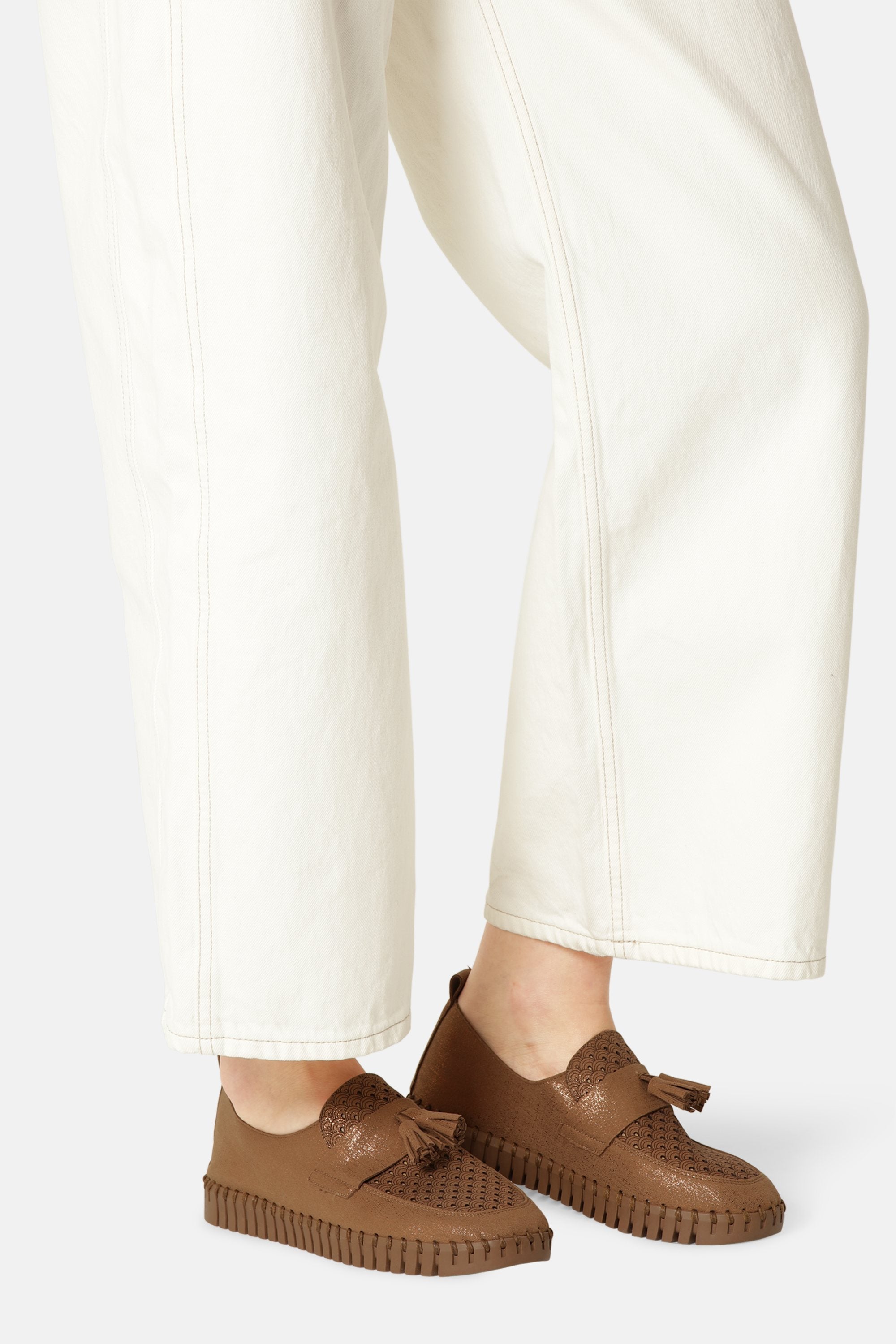 Tulip Loafer Tassel - Nougat Tannin