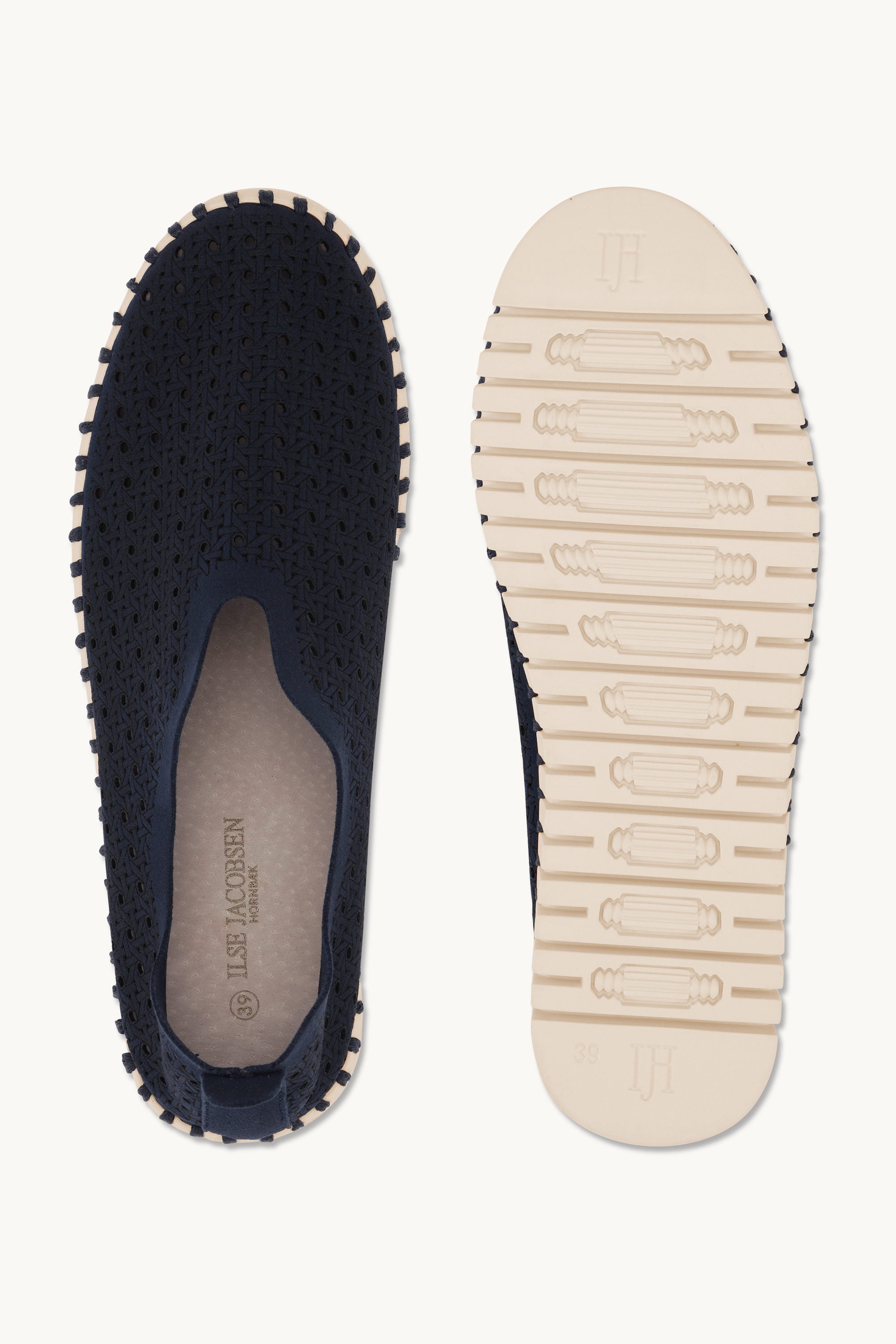 Tulip Flats - Dark Indigo Pearled Ivory