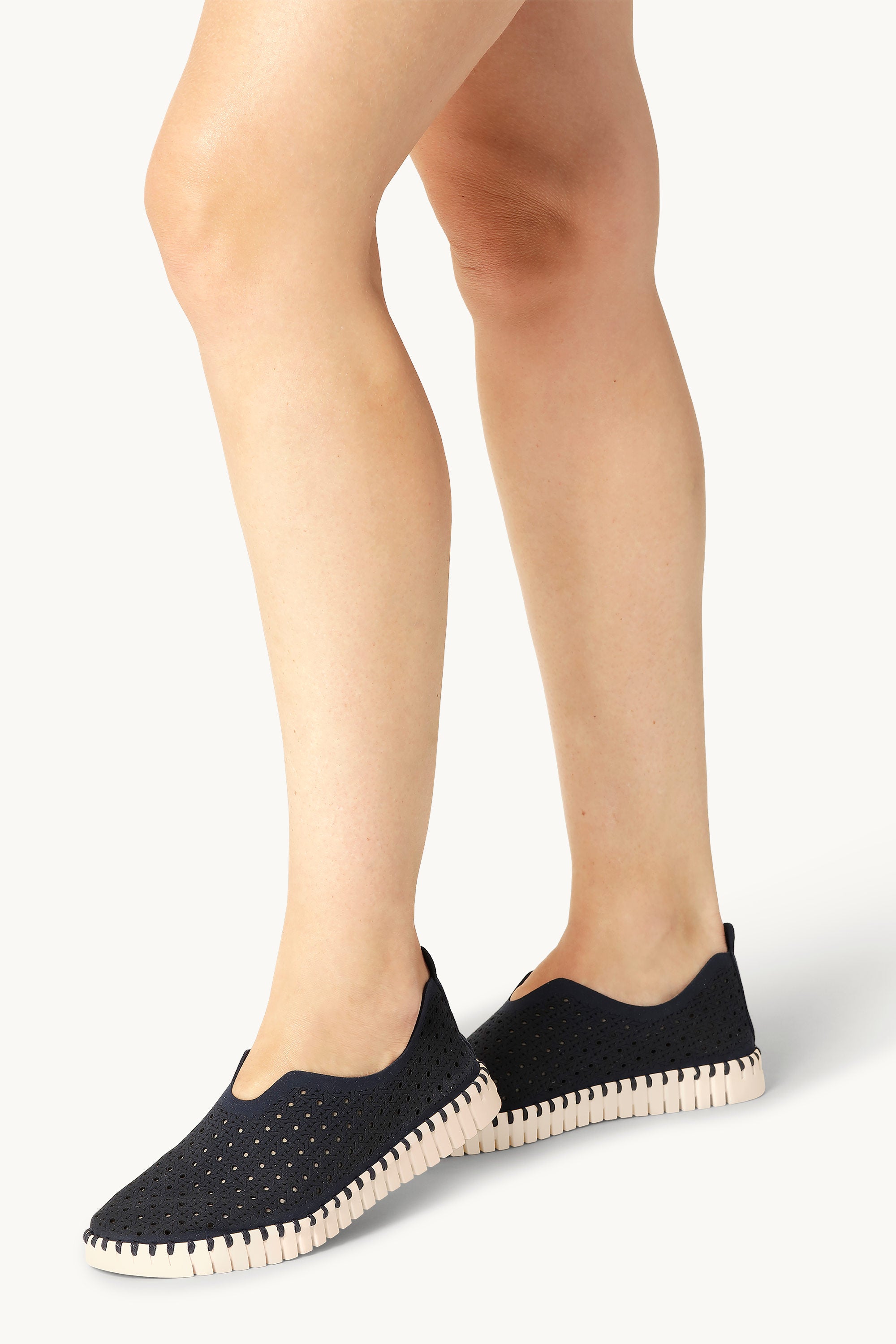 Tulip Flats - Dark Indigo Pearled Ivory