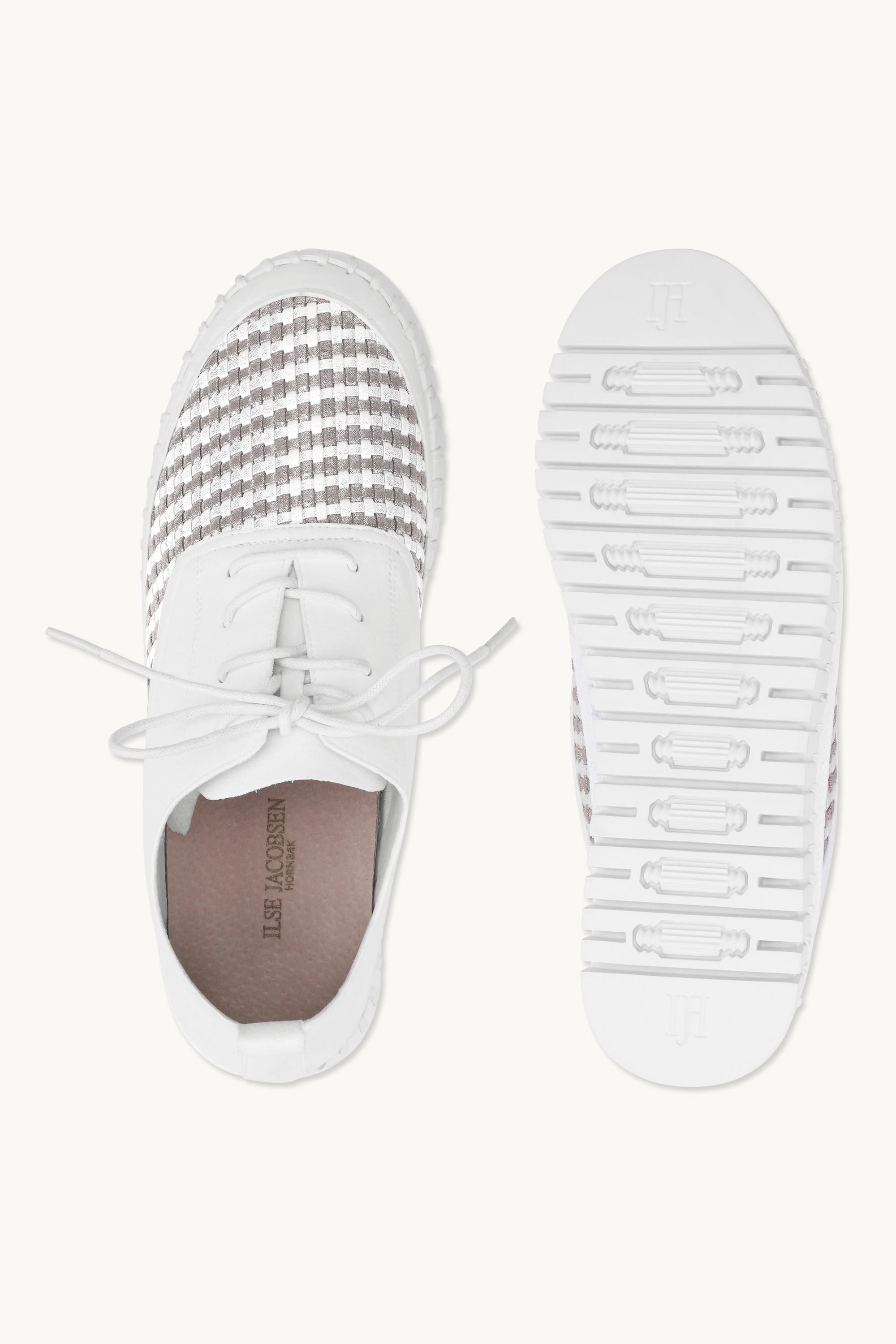 Tulip Flats With Laces - White White