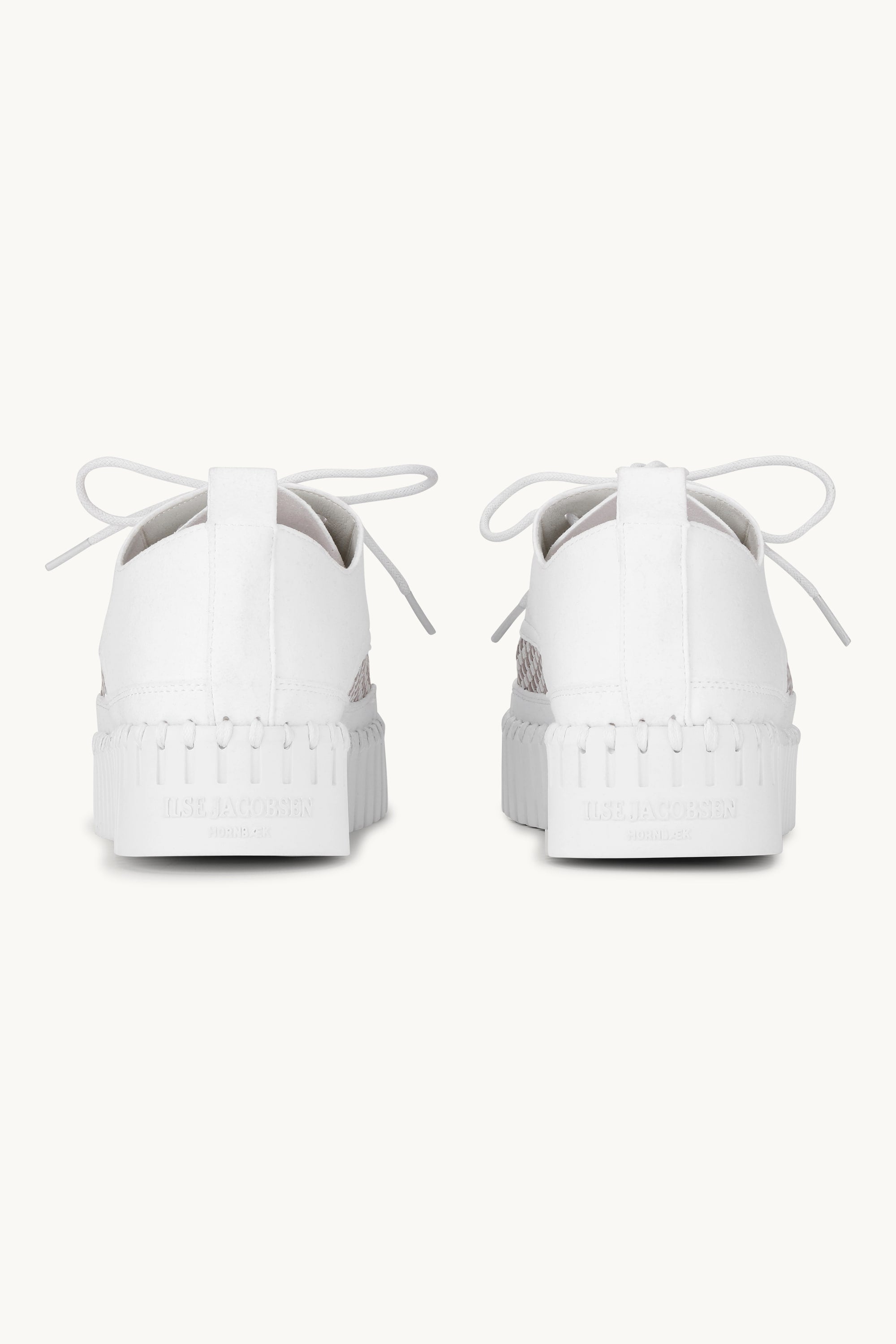 Tulip Flats With Laces - White White