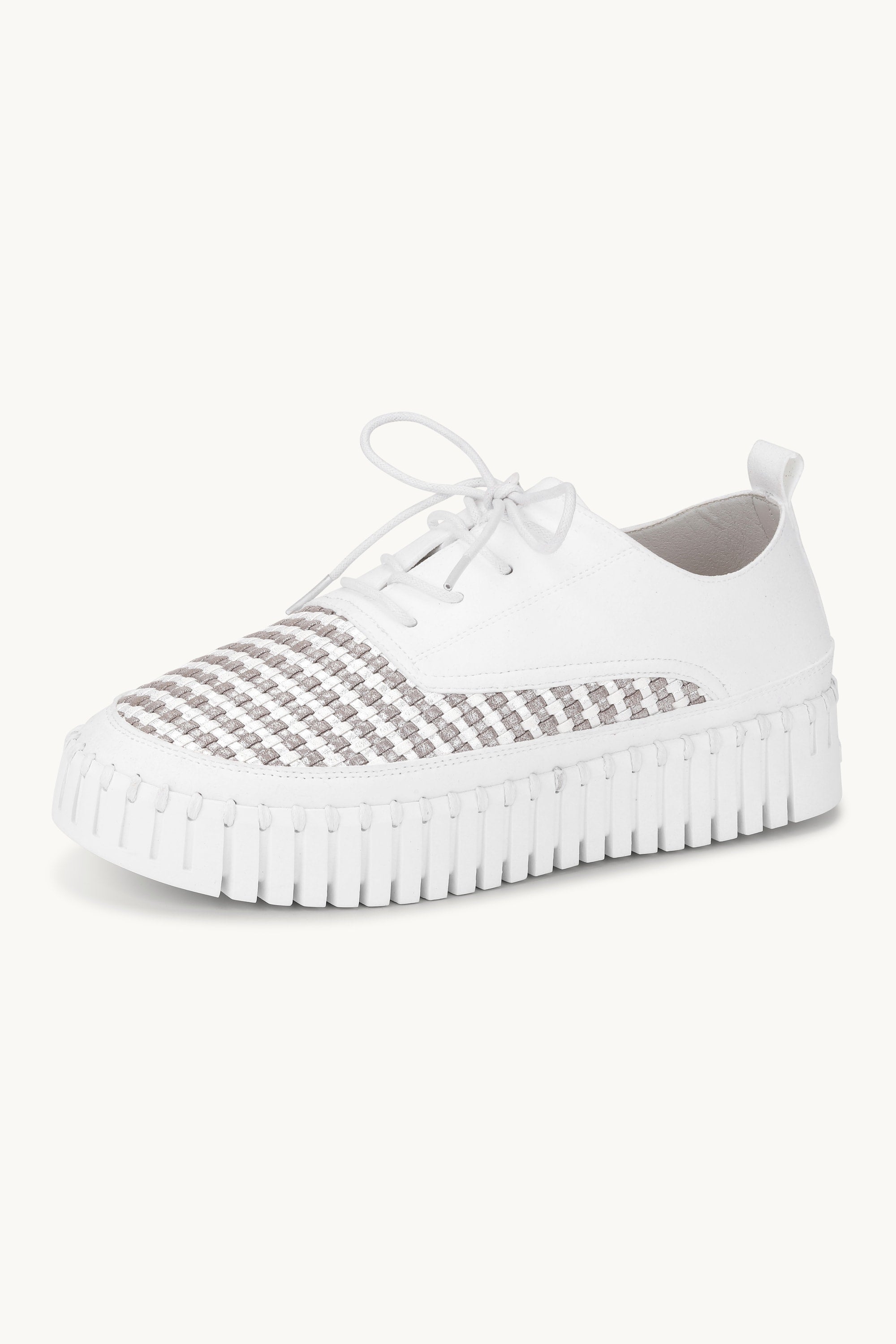 Tulip Flats With Laces - White White