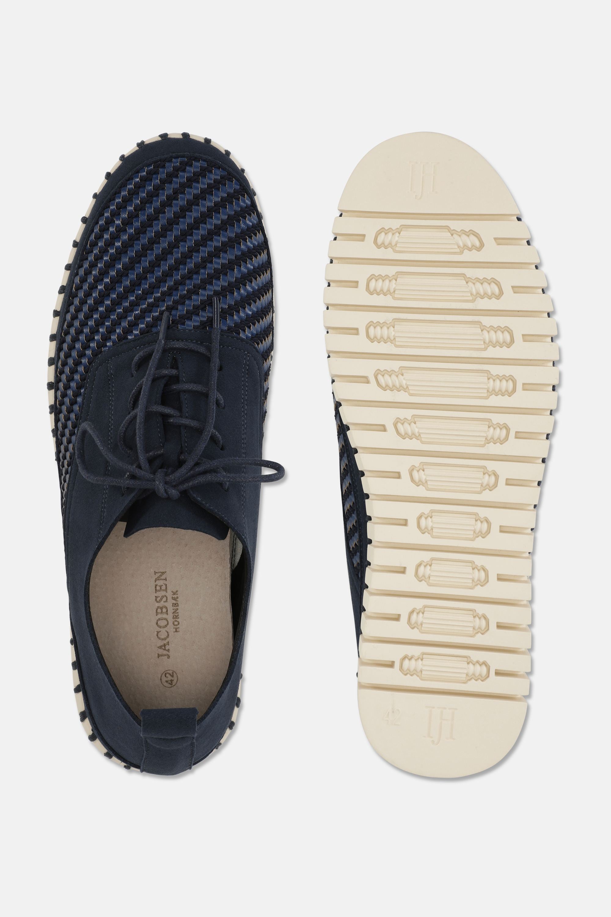 Zapatos con Cordones para Hombre - Dark Indigo Pearled Ivory