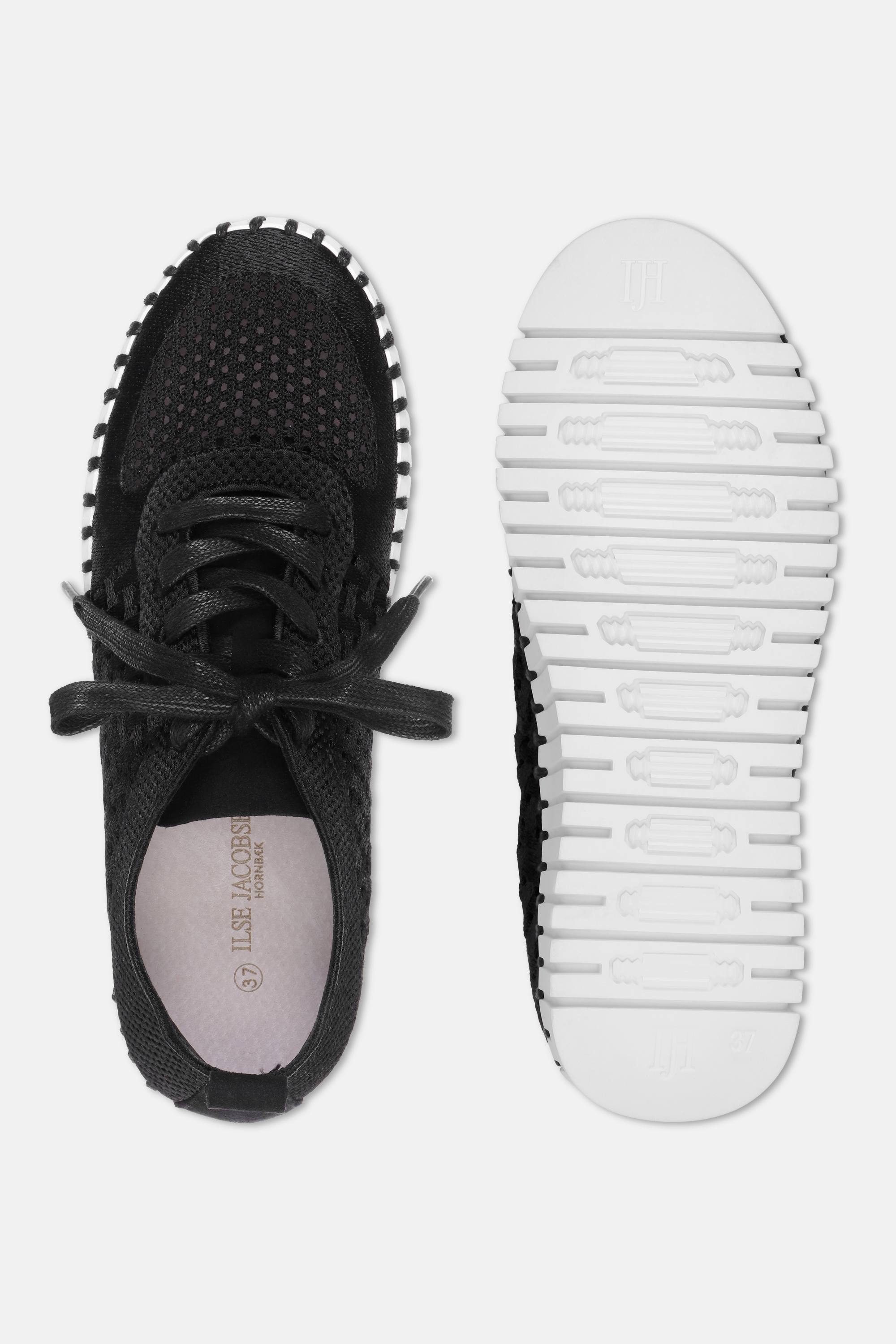 Tulip Zapatos Con Cordones - Black White