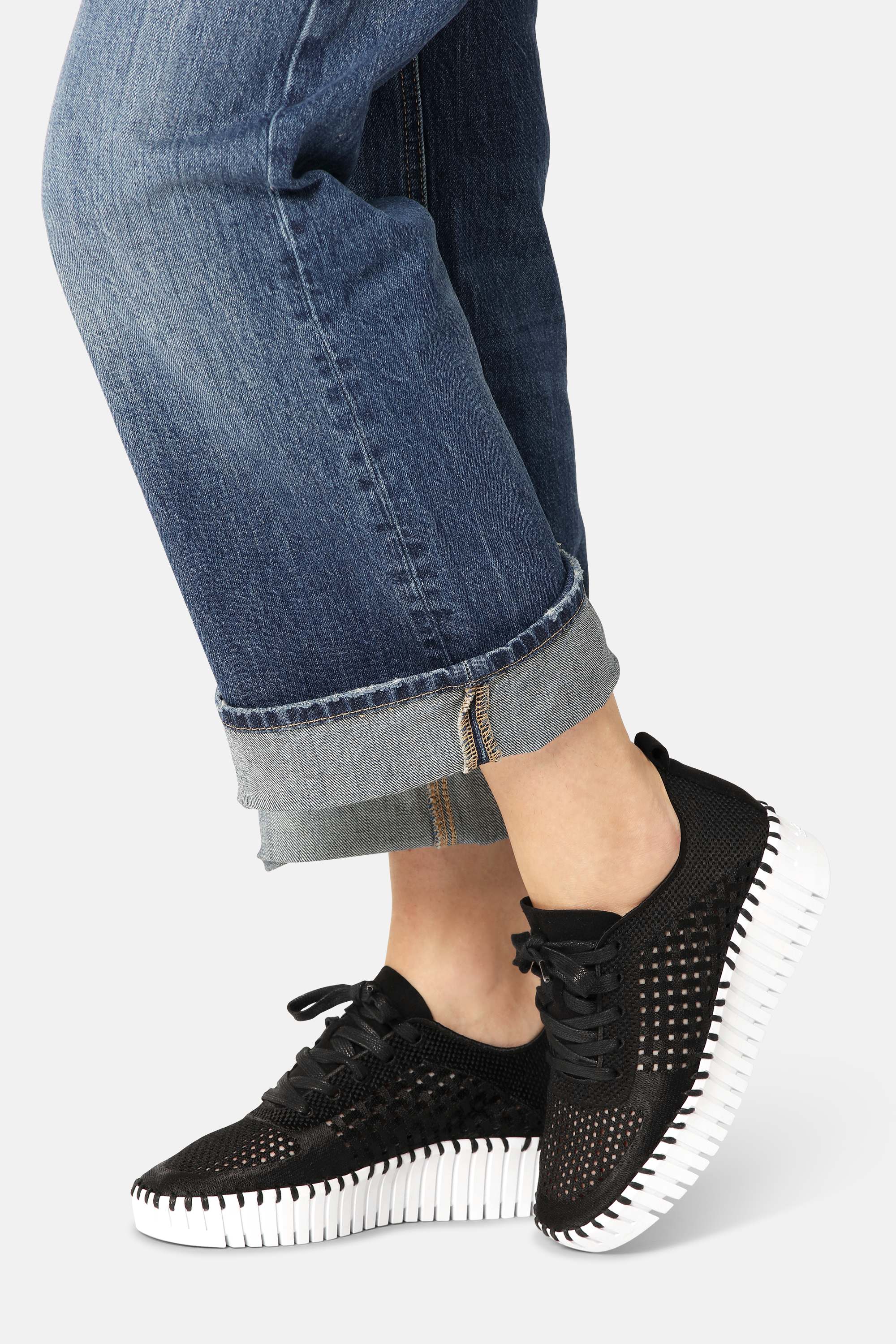 Tulip Zapatos Con Cordones - Black White