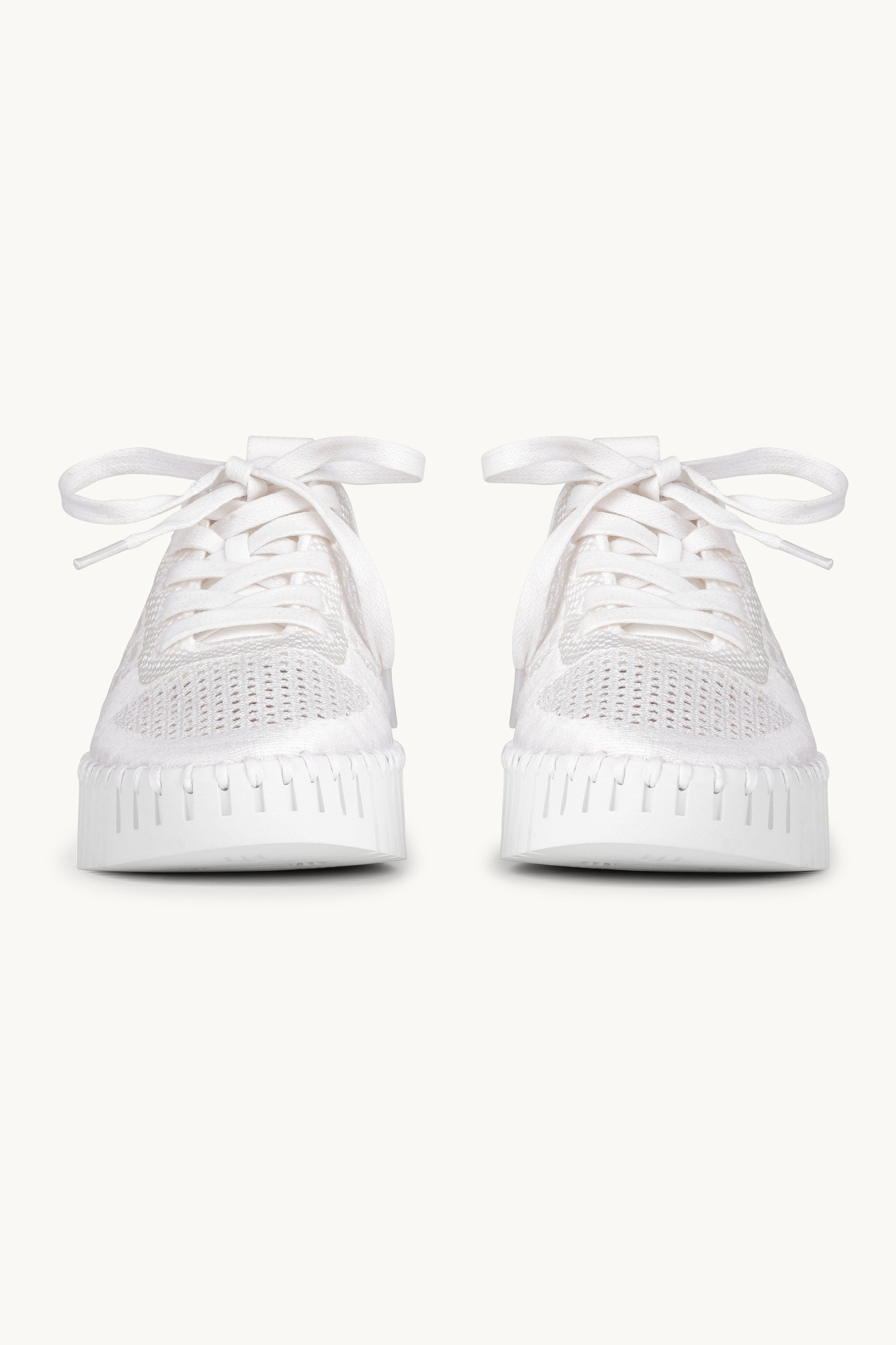 Tulip Flats With Laces - White White