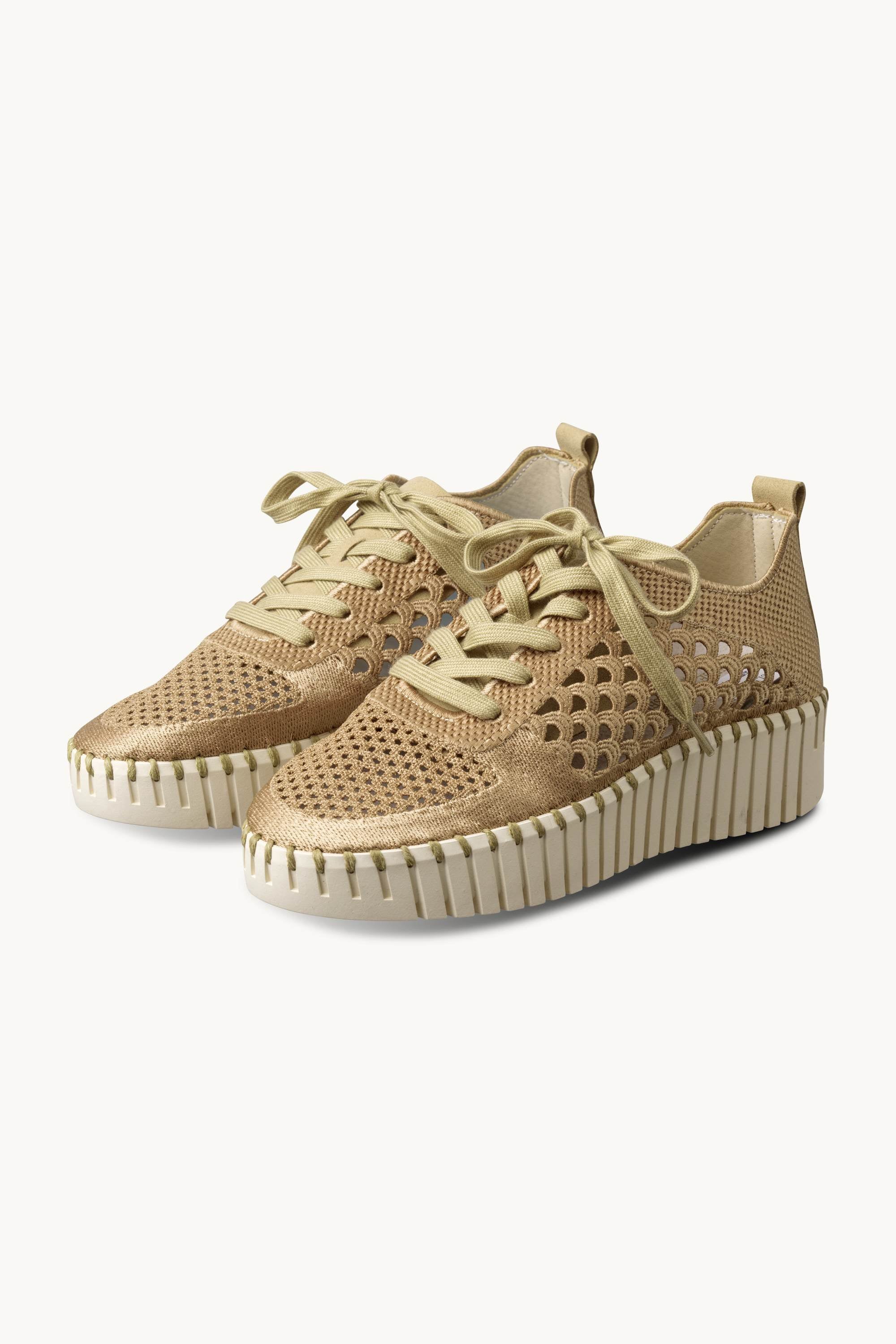 Tulip Embroidery - Cashew Pearled Ivory