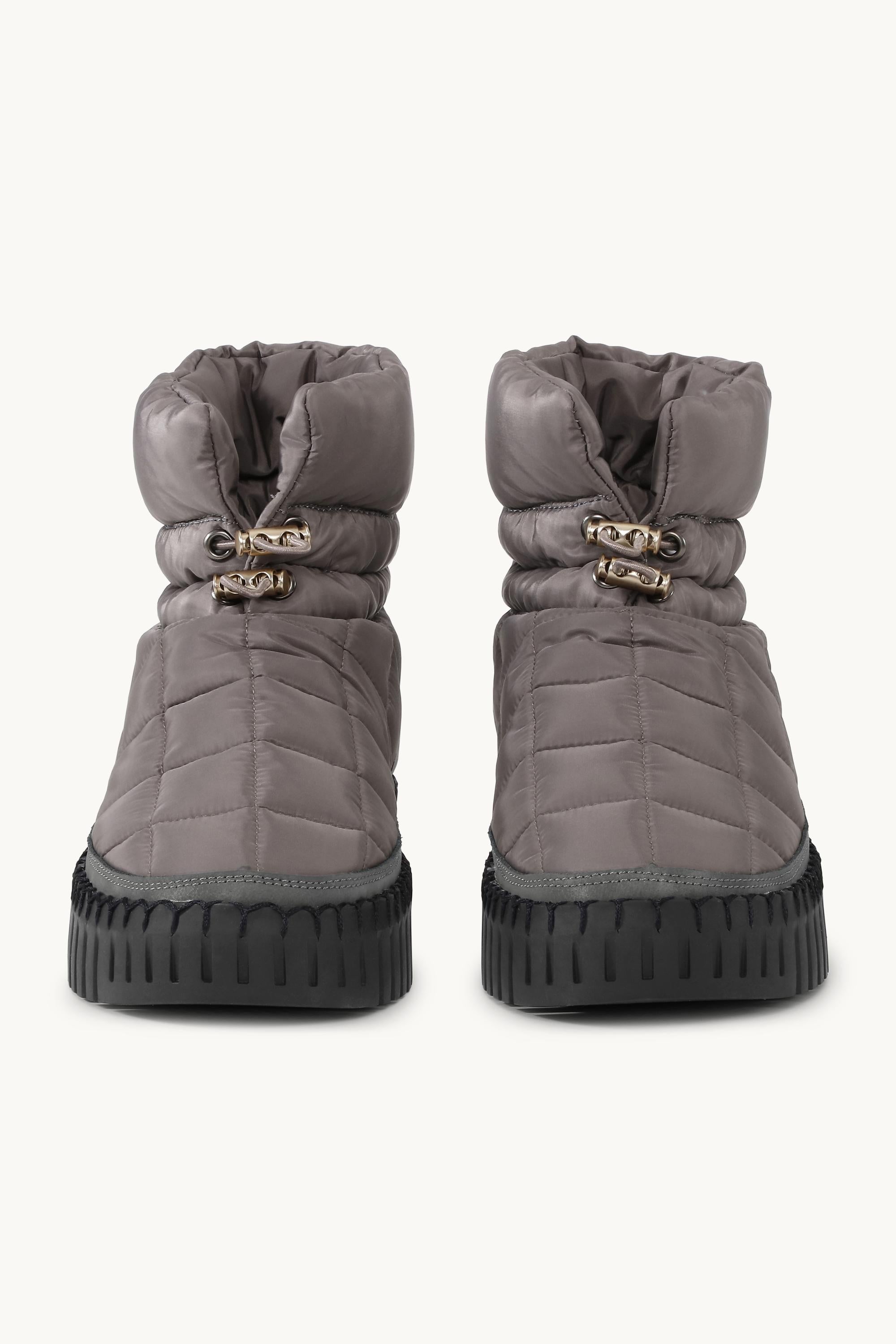 Tulip Padded Winter Boot - Grey Black