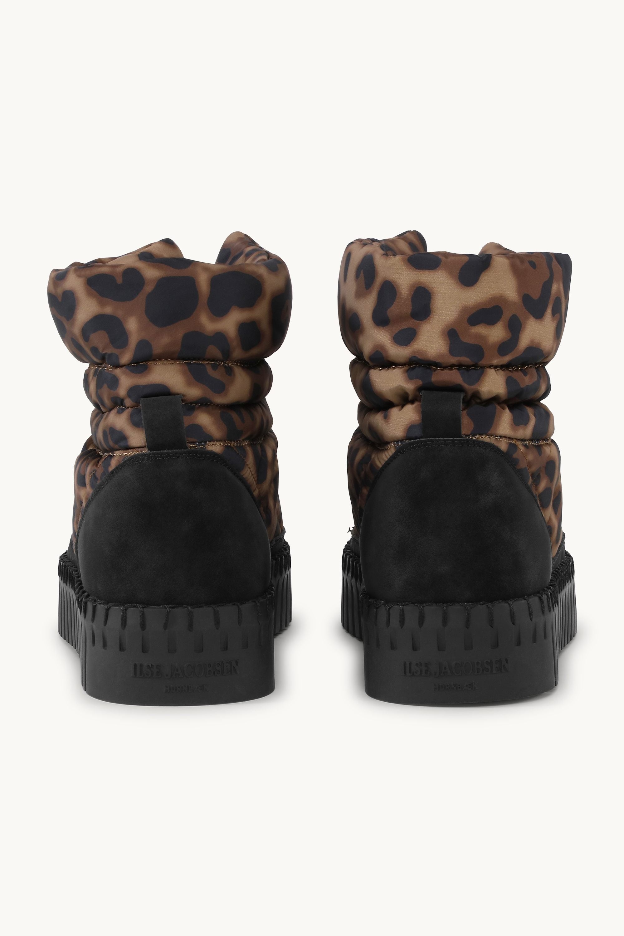 Tulip Padded Winter Boot - Brown Panthera Print Black