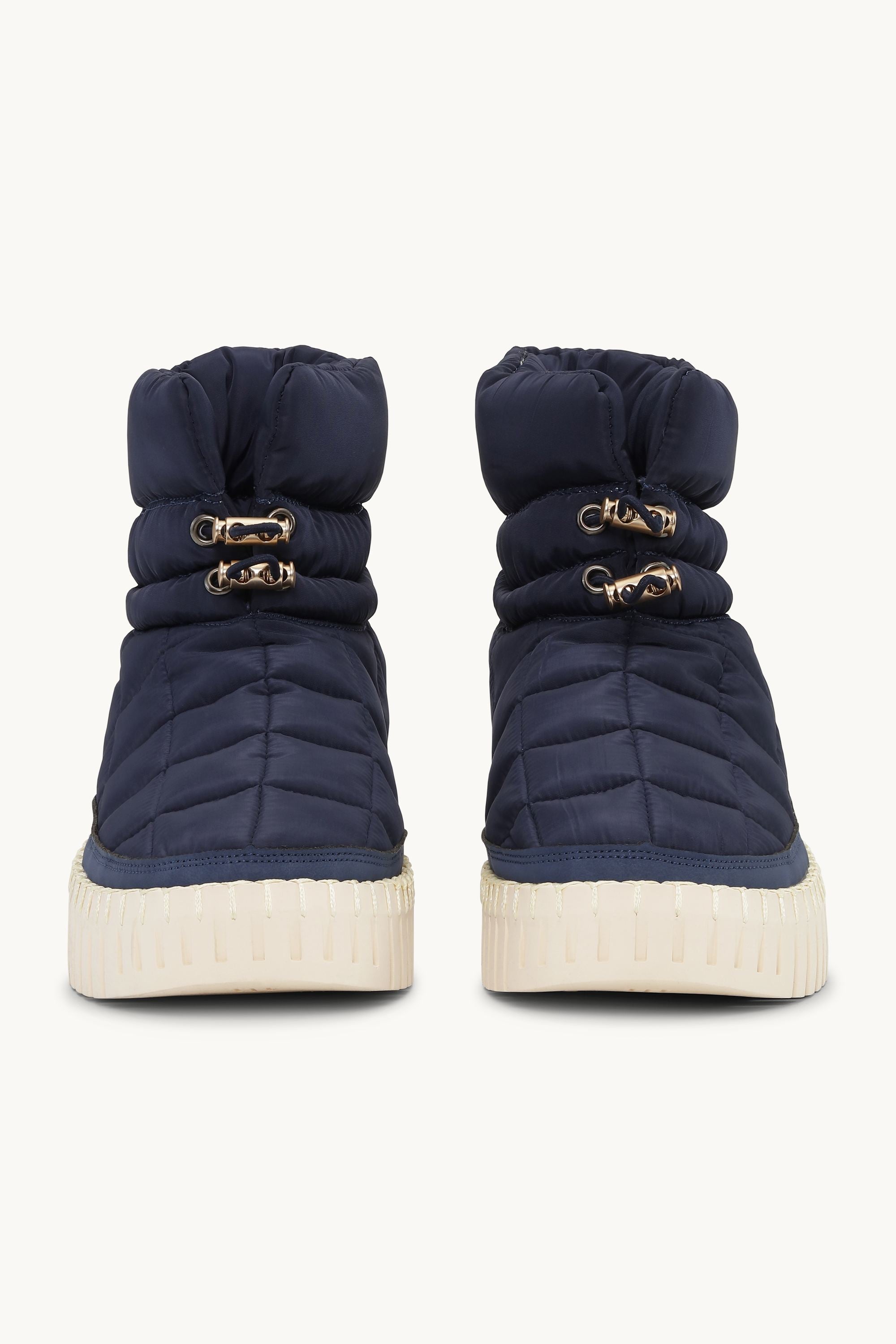 Tulip Padded Winter Boot - Dark Indigo Pearled Ivory