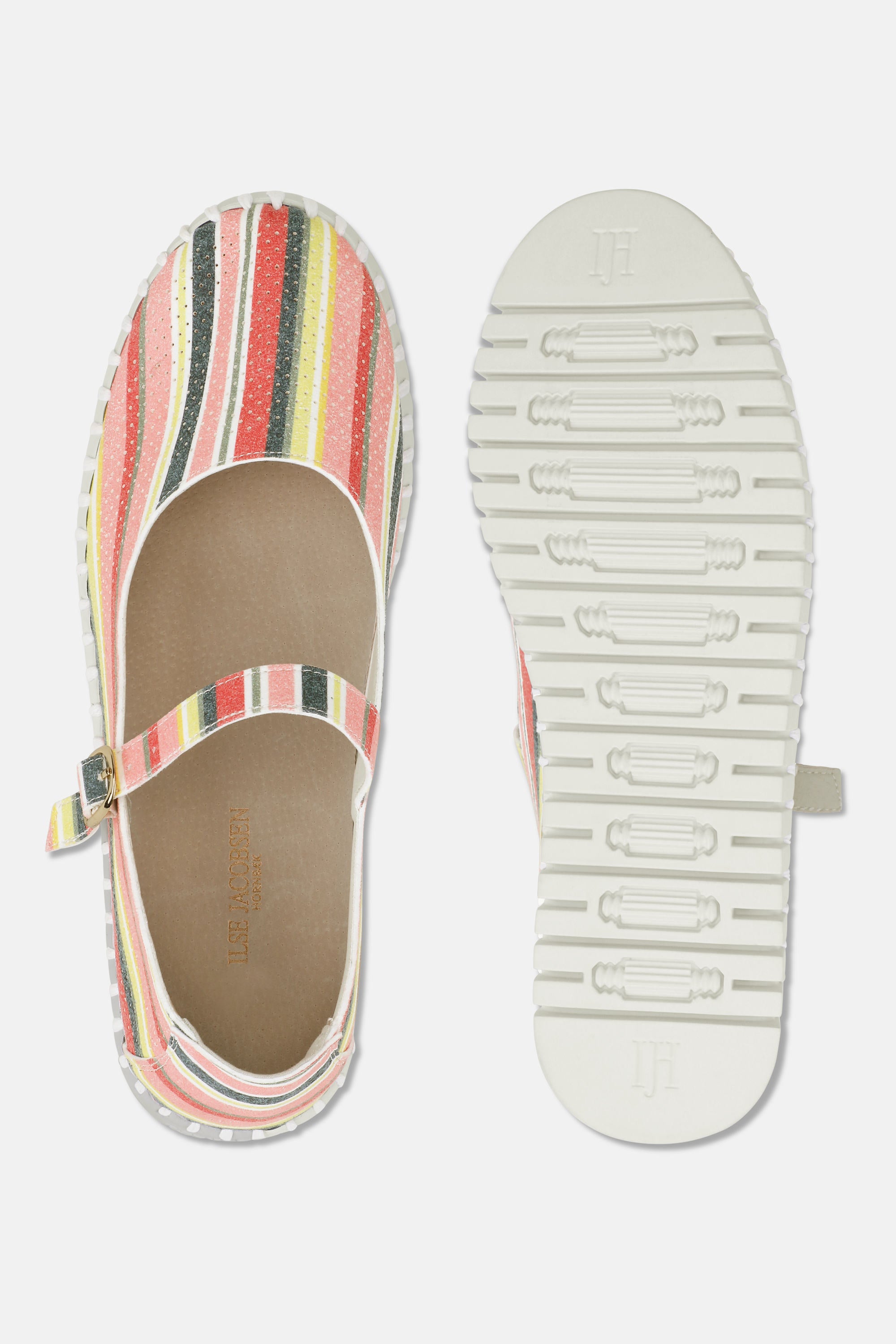 Bailarina a Rayas - Peach Bud White