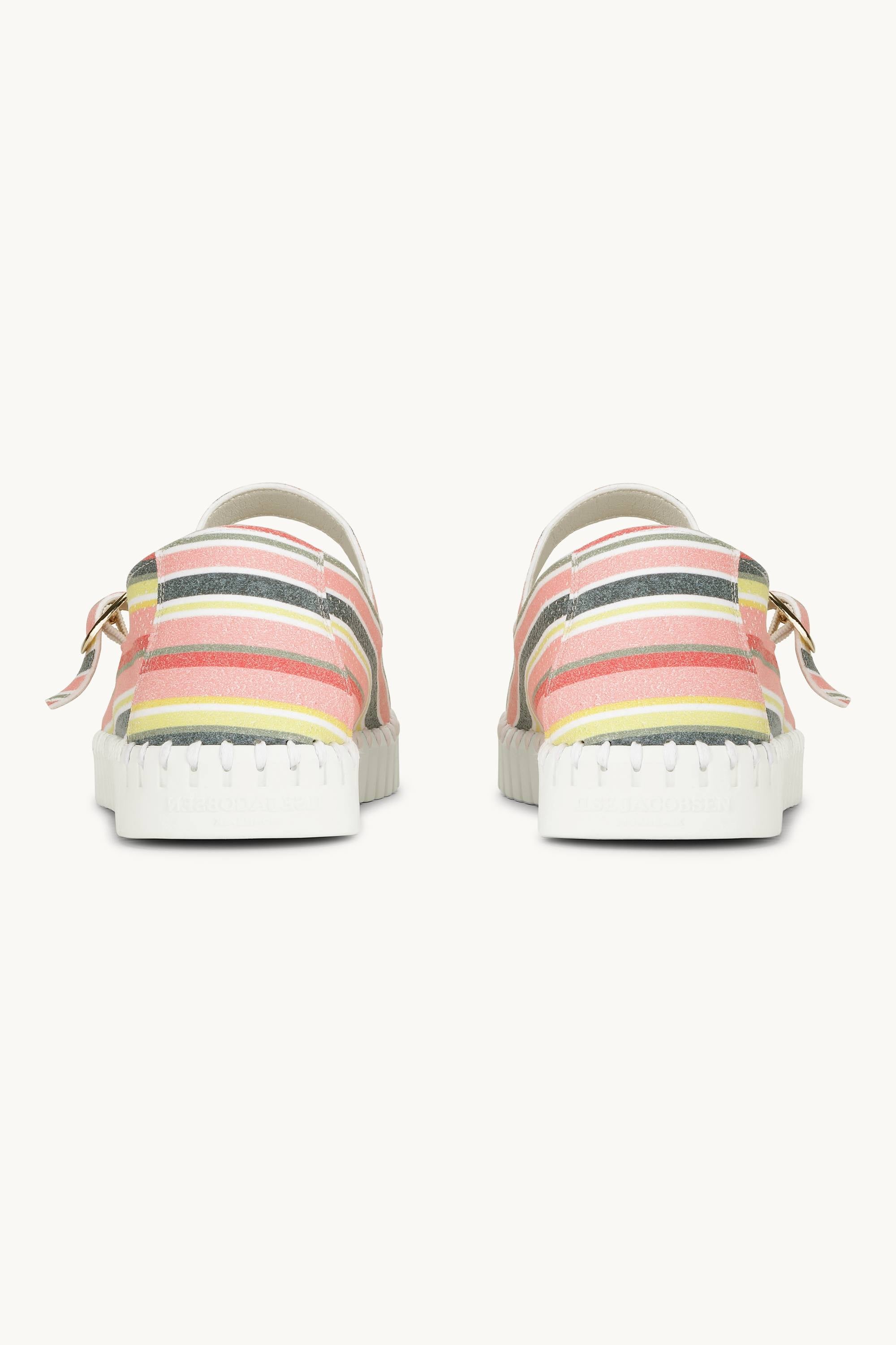 Bailarina a Rayas - Peach Bud White