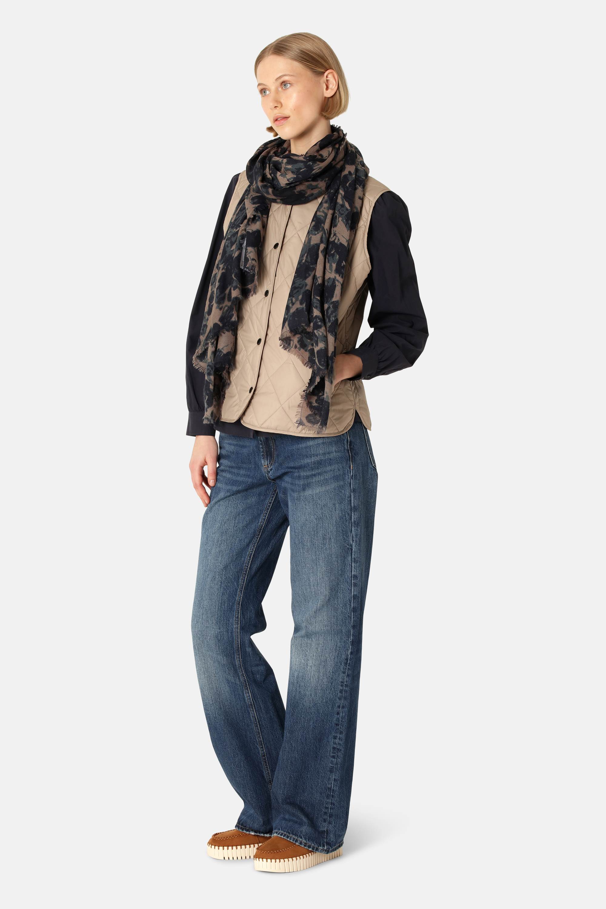 Butterfly Scarf - Beige Butterfly